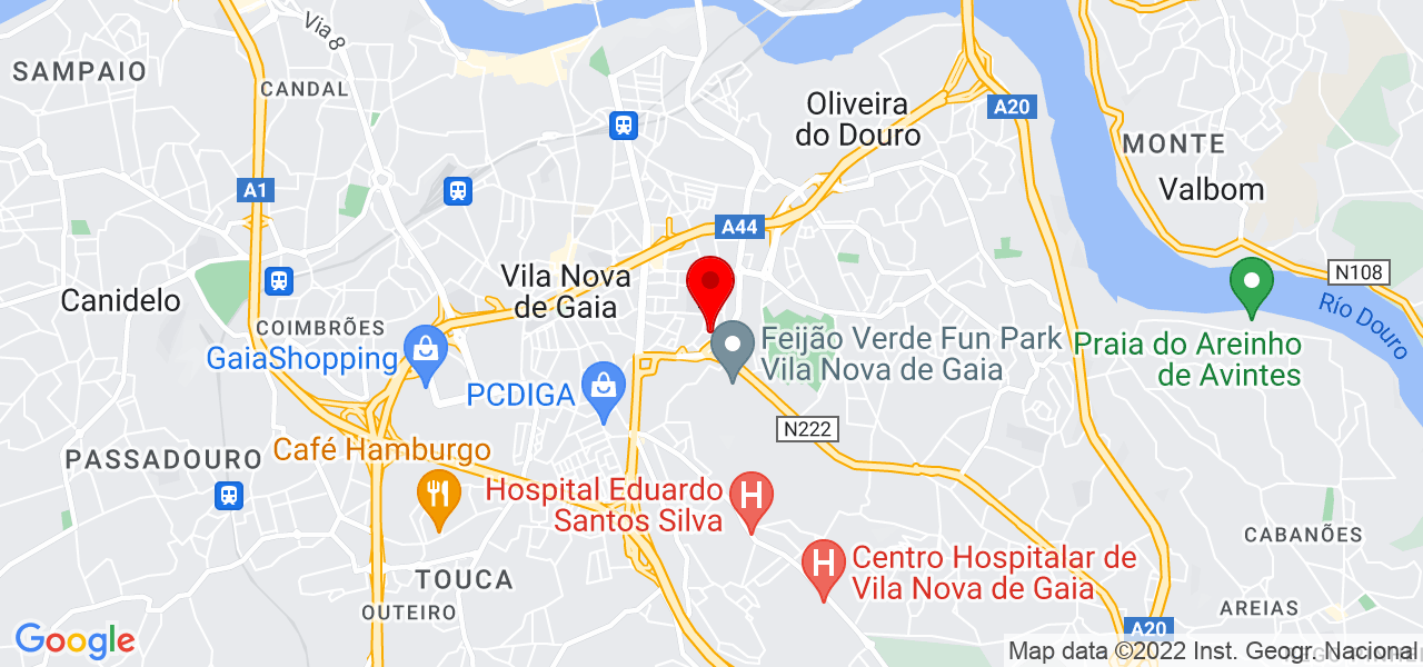 Leonor Magalh&atilde;es - Porto - Vila Nova de Gaia - Mapa