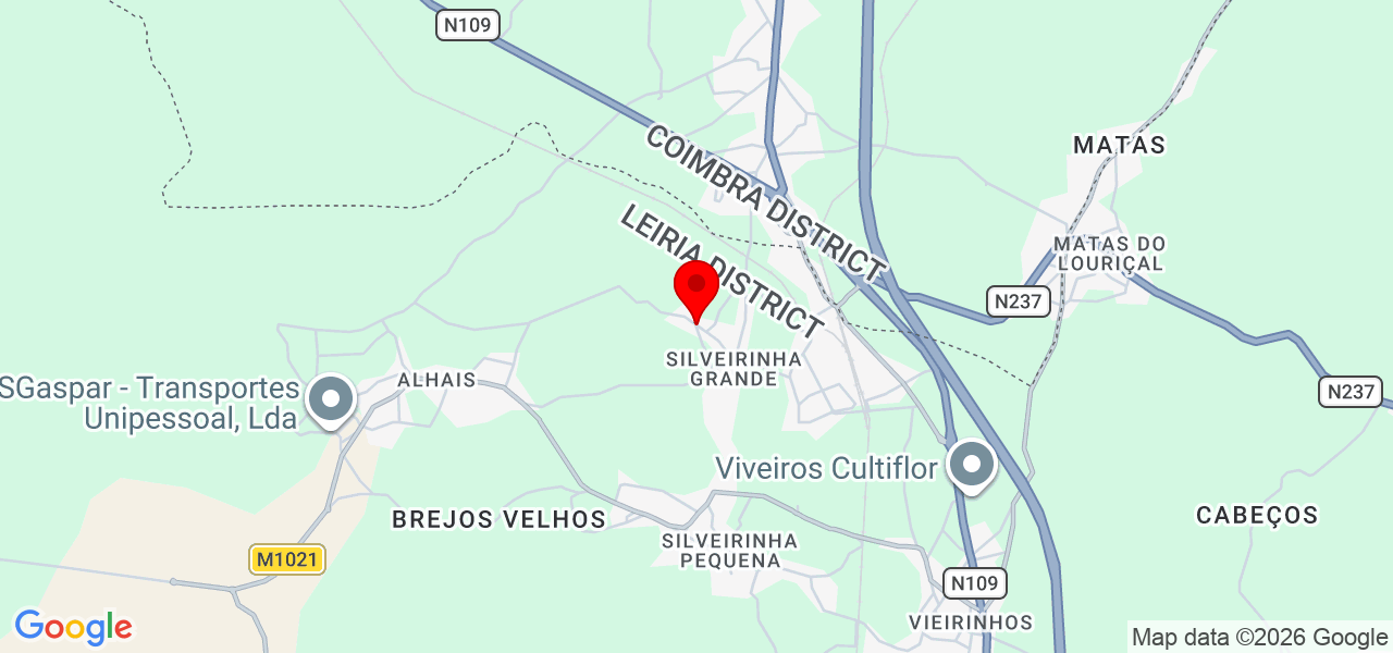 Eliziana Fernandes - Leiria - Pombal - Mapa