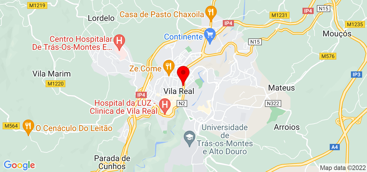 Nena DJ - Vila Real - Vila Real - Mapa