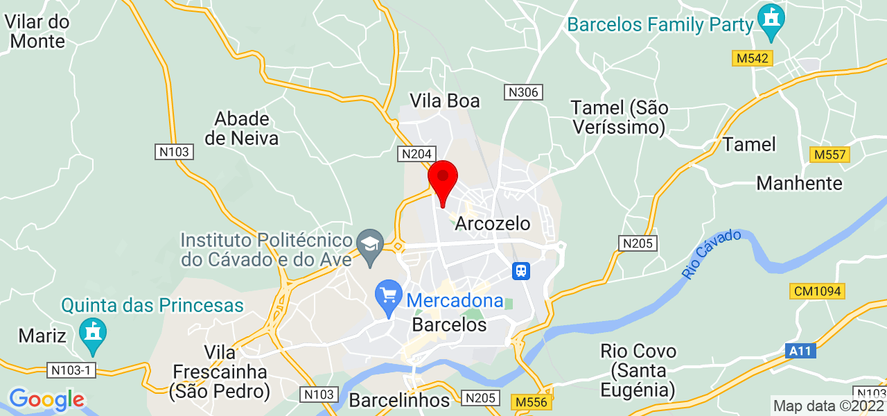 Jo&atilde;o Marinho - Braga - Barcelos - Mapa