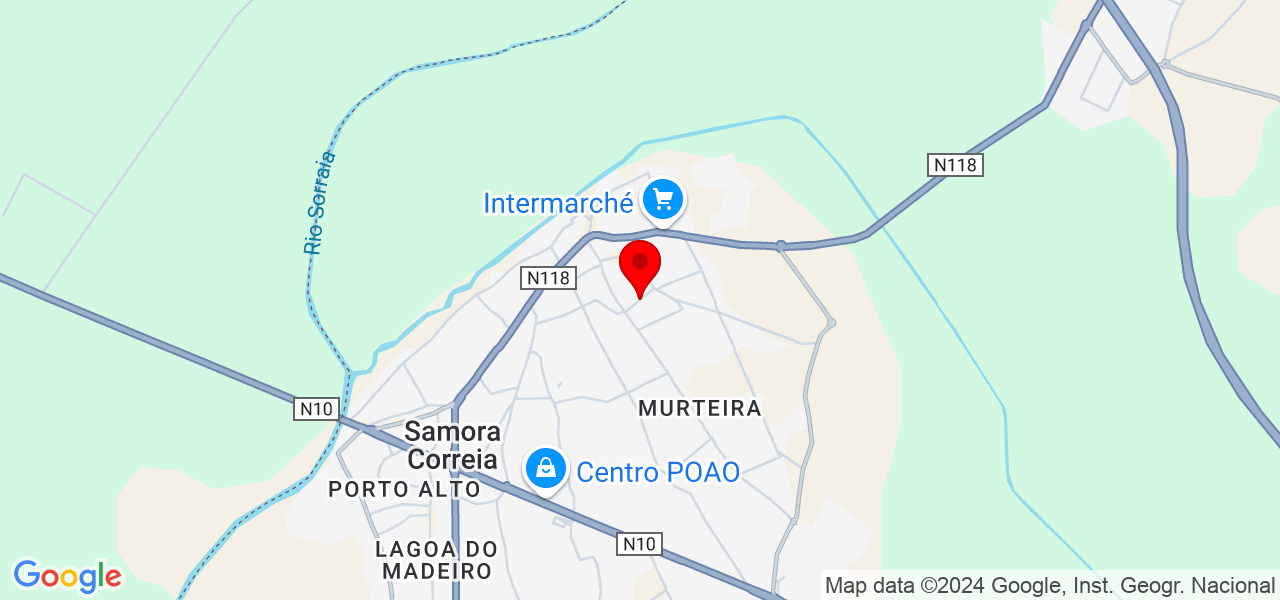 Isabel - Santarém - Benavente - Map