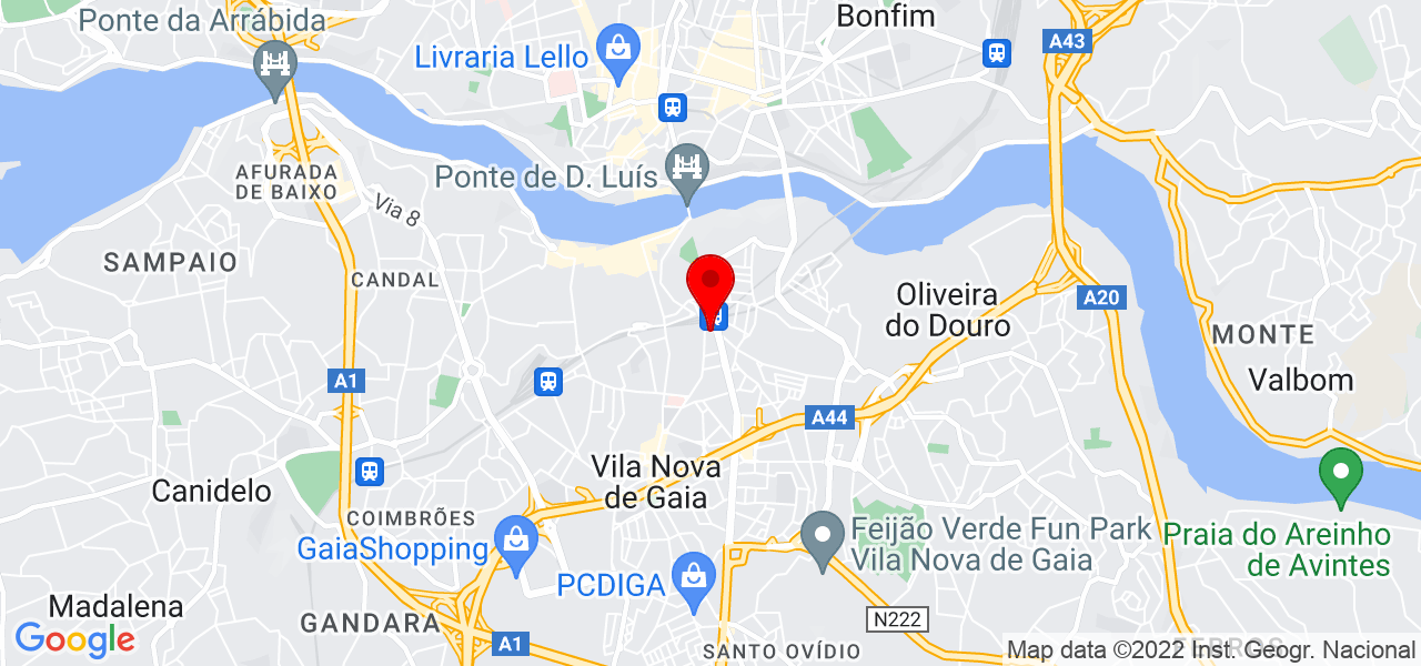 Teresa - Porto - Vila Nova de Gaia - Mapa