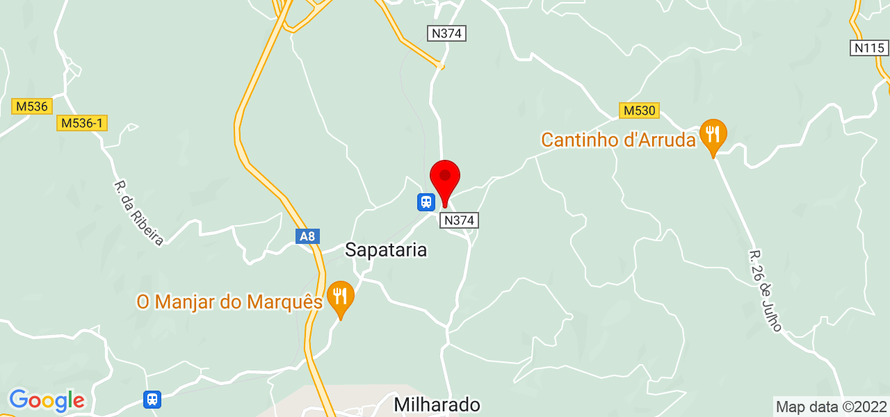 Kearte - Lisboa - Sobral de Monte Agraço - Mapa