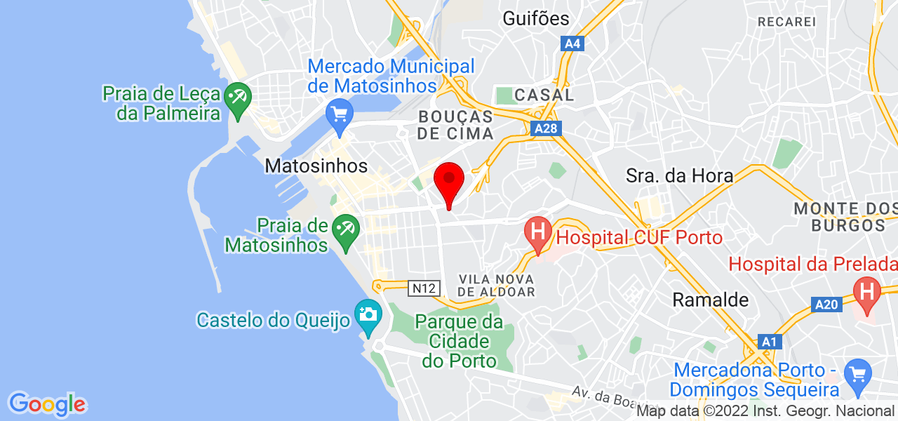 VA Mudan&ccedil;as e Transportes - Porto - Matosinhos - Mapa