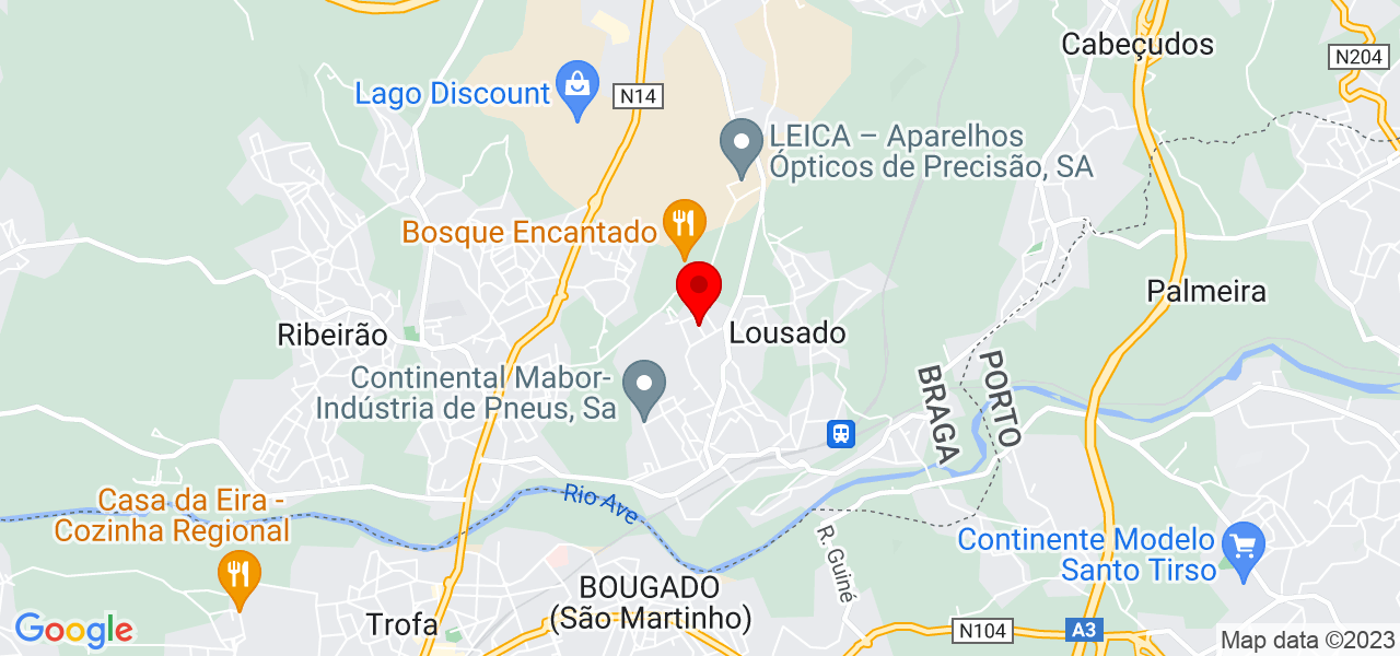 Tiago Lopes - Braga - Vila Nova de Famalicão - Mapa