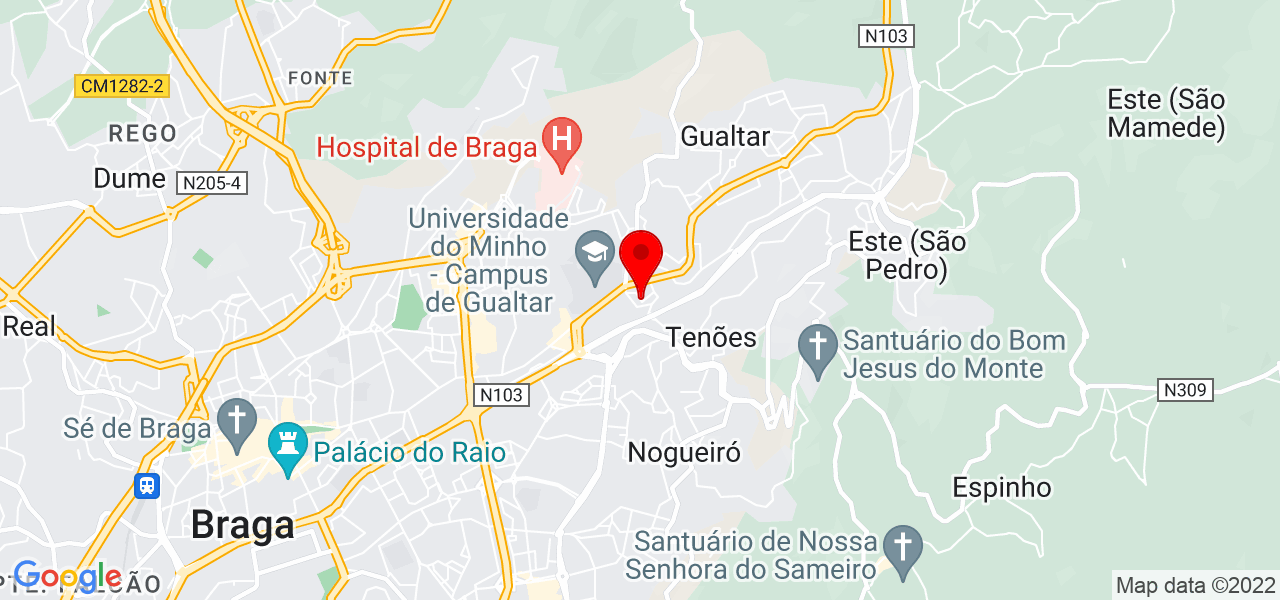 Rute Castro - Braga - Braga - Mapa