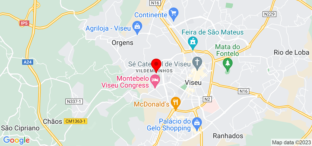 Jos&eacute; Borges - Viseu - Viseu - Mapa