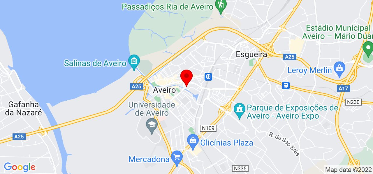 Giovana Granzoto - Aveiro - Aveiro - Mapa