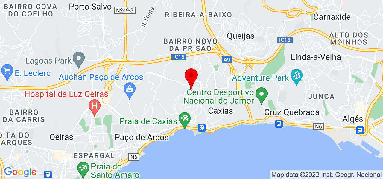 Valter Garcez - Lisboa - Oeiras - Mapa
