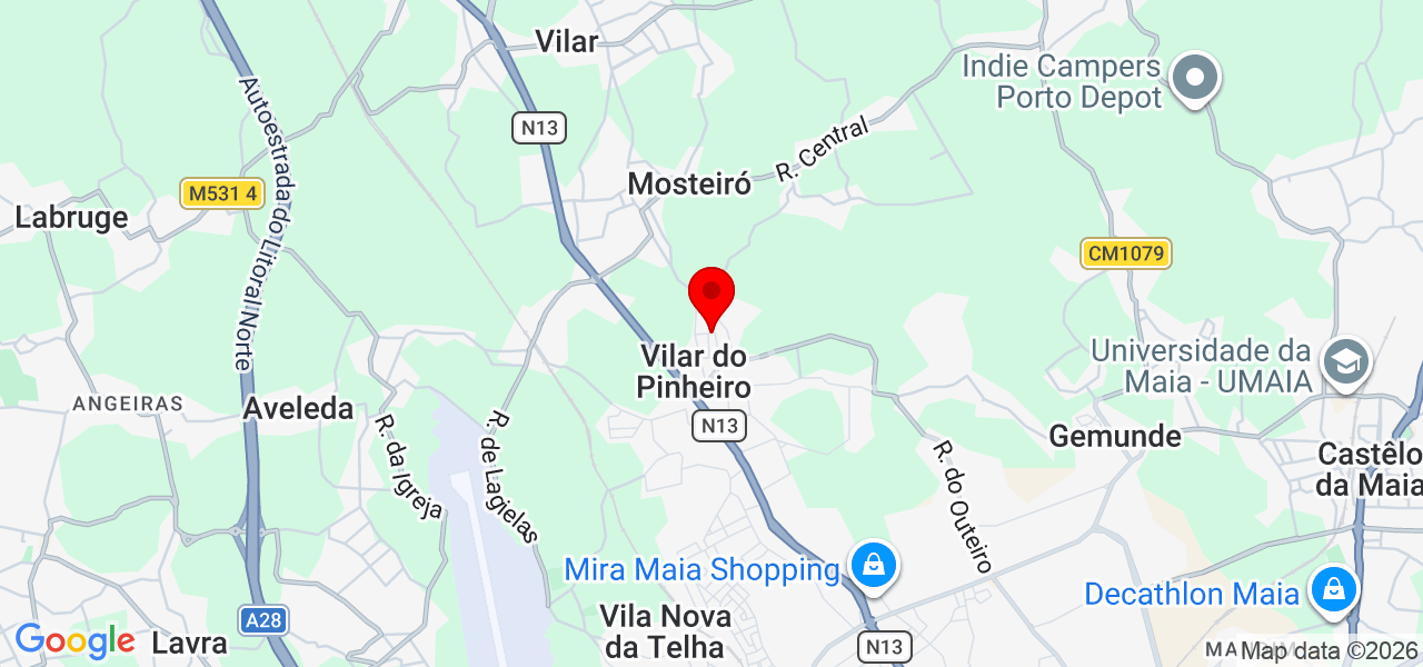 Inês - Porto - Vila do Conde - Mapa
