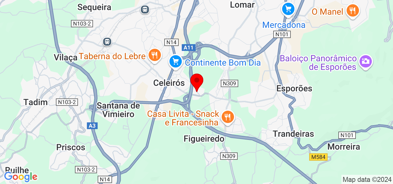 Lara Rodrigues - Braga - Braga - Map