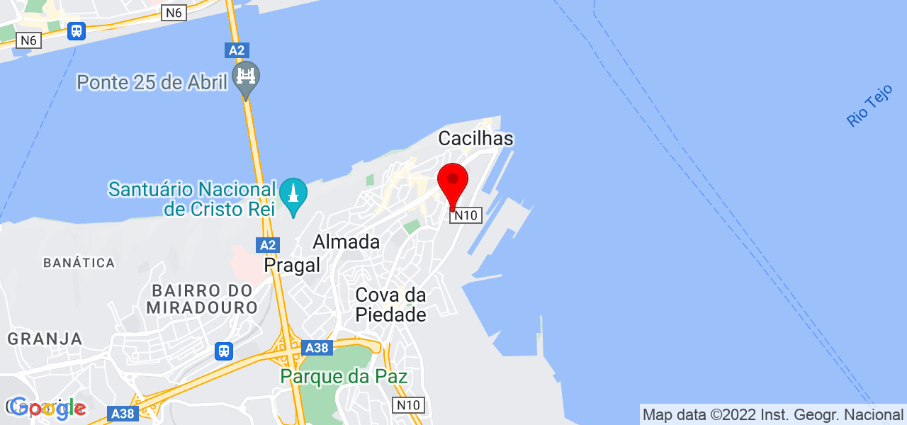 CRISTIANA CASTRO - Setúbal - Almada - Mapa