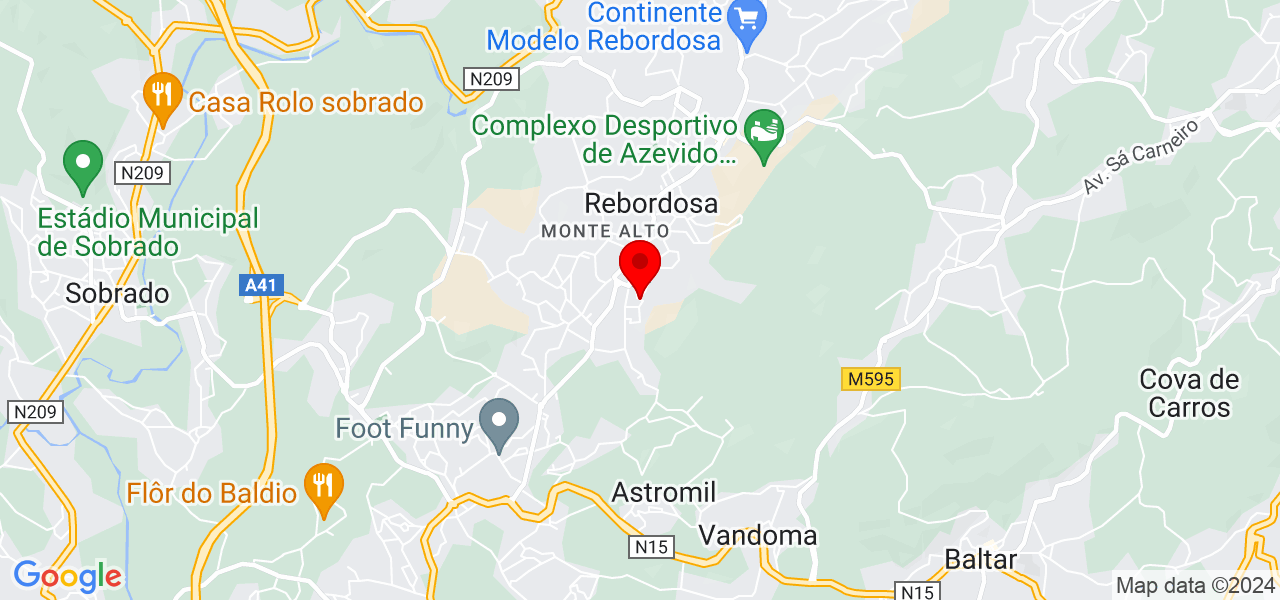 Ricardo Lu&iacute;s - Porto - Paredes - Mapa