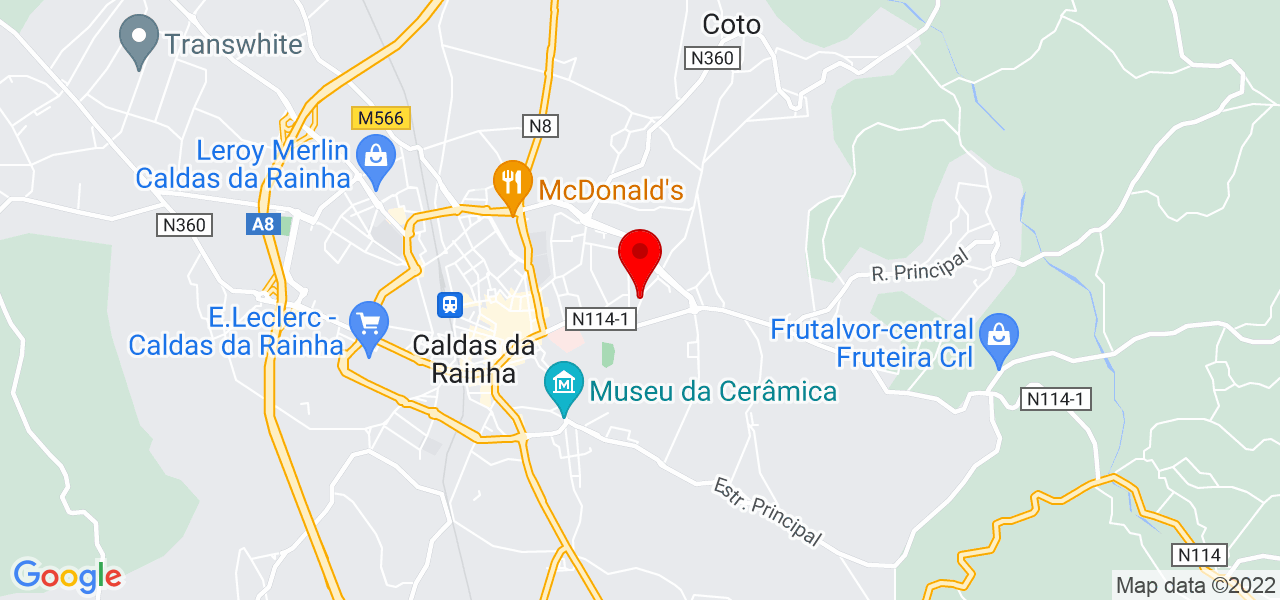 Marina Bastos - Leiria - Caldas da Rainha - Mapa