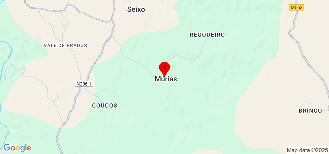 Teixeira - Bragança - Mirandela - Map