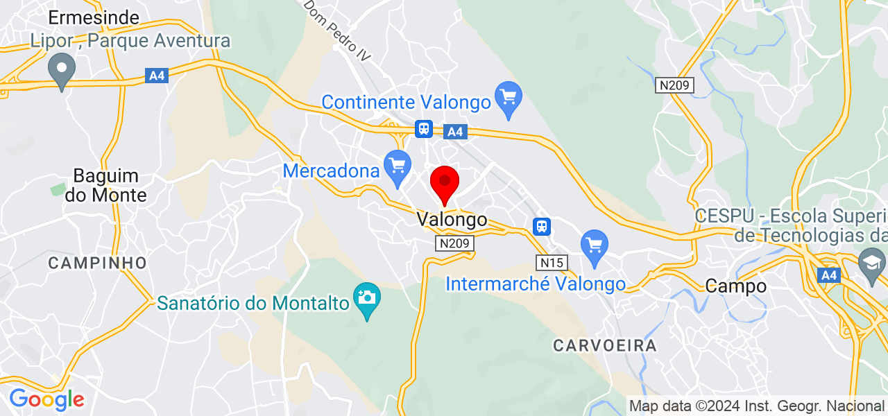 ALBERTO CRISTA - Porto - Valongo - Mapa