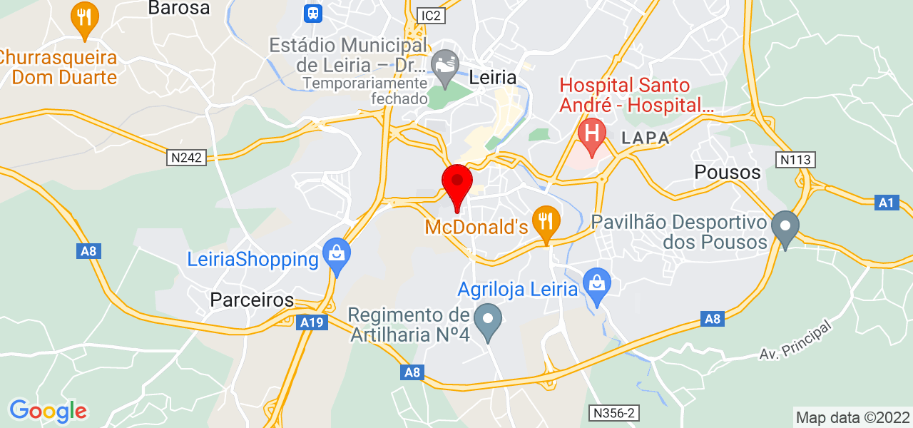 Cláudia Pinto - Leiria - Leiria - Mapa