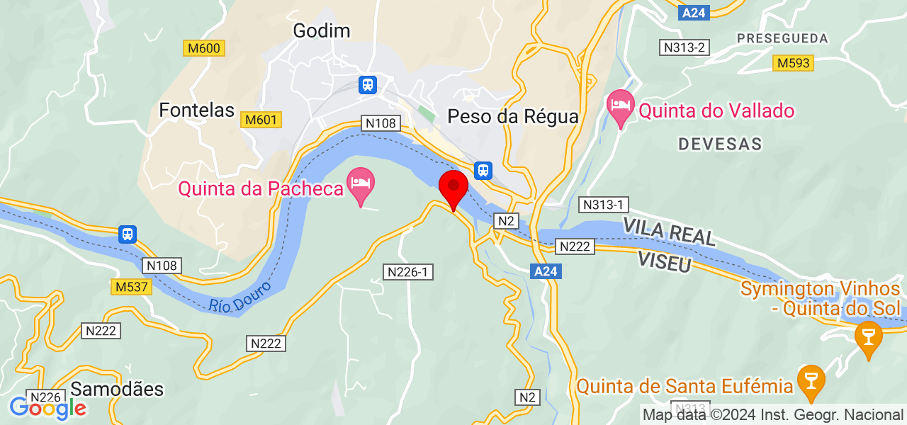 Marias Douro - Viseu - Lamego - Mapa