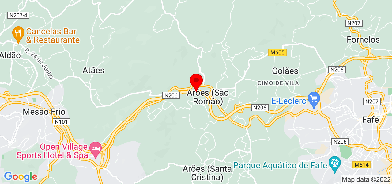 Edisia Rodrigues - Braga - Fafe - Mapa