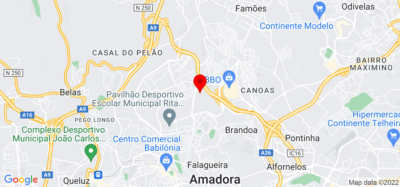 Margith Dias - Lisboa - Amadora - Mapa