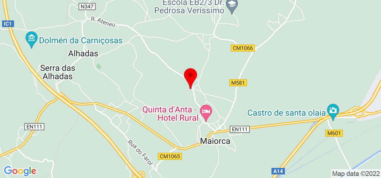 Adriana - Coimbra - Figueira da Foz - Mapa