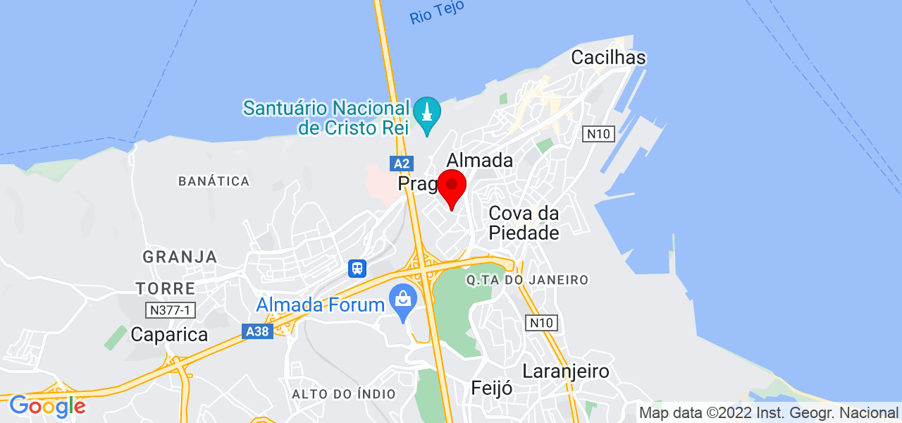 Margarida Silva - Setúbal - Almada - Mapa