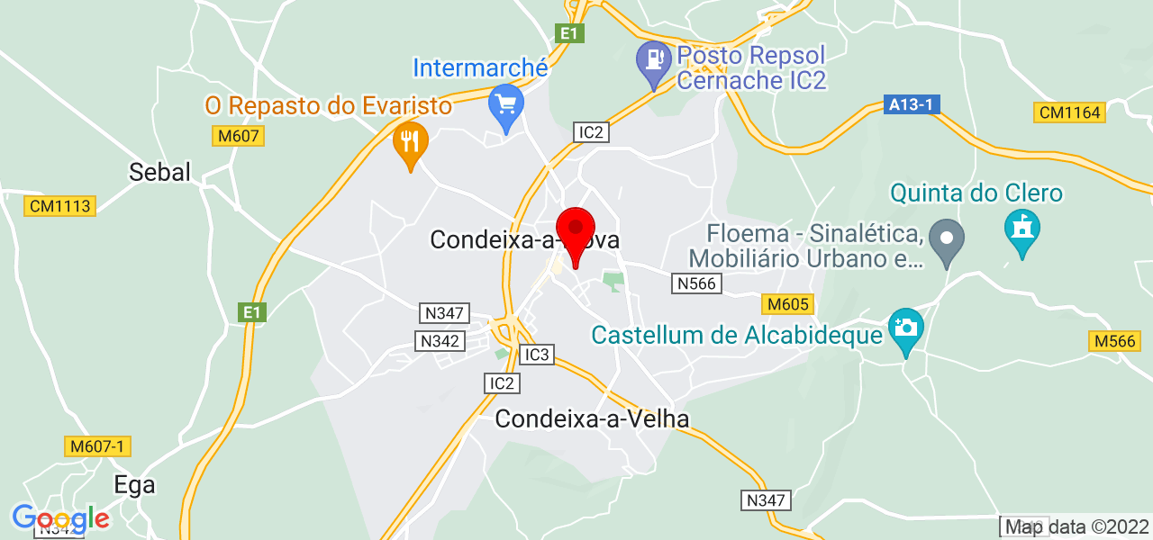 FT SERVI&Ccedil;OS - Coimbra - Condeixa-a-Nova - Mapa