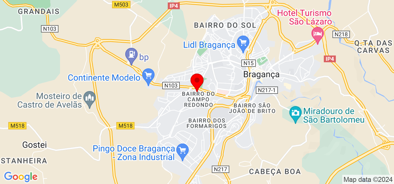 Rejane Salviano de G&oacute;is - Bragança - Bragança - Mapa