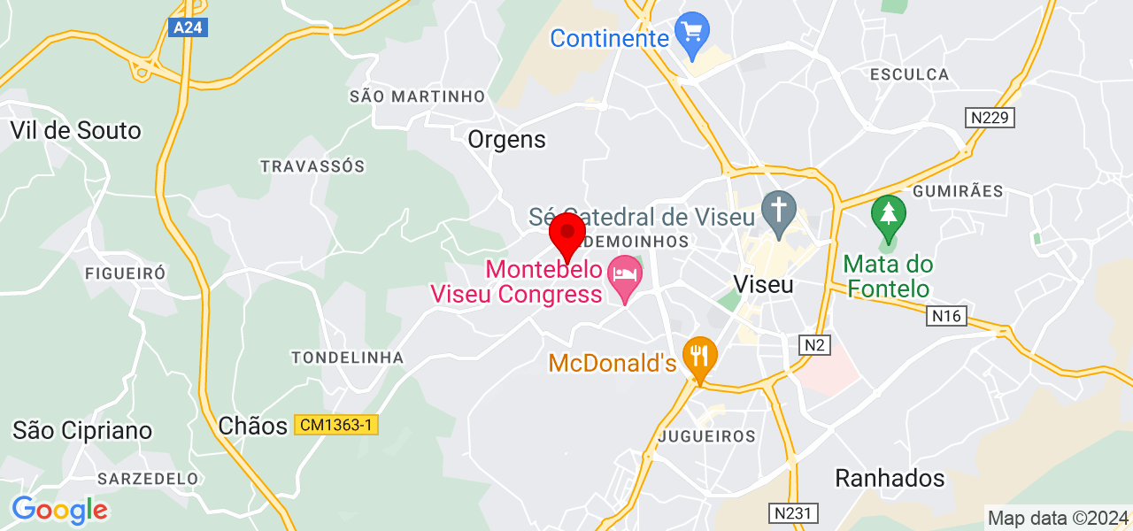 Arquiteta Fl&aacute;via Chaves - Viseu - Viseu - Mapa