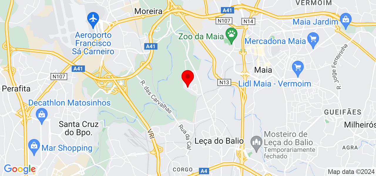 Pedro Ribeiro - Porto - Matosinhos - Mapa