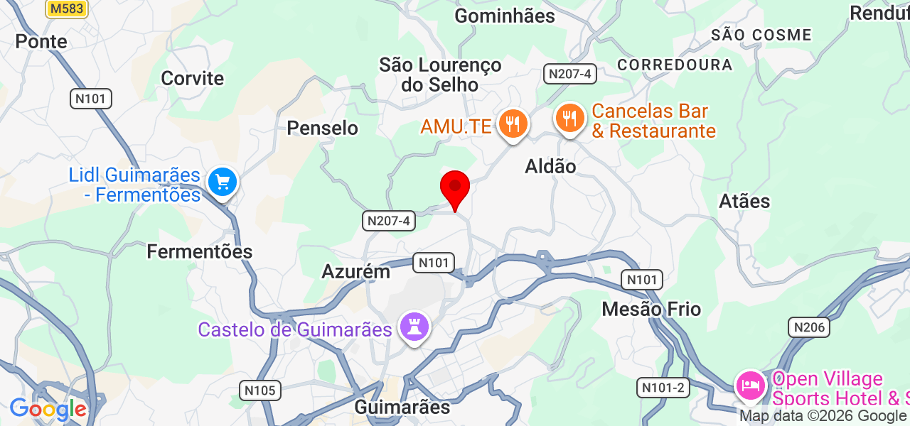 Pimenta - Braga - Guimarães - Carte