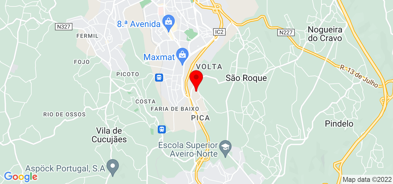 Jo&atilde;o Monteiro - Aveiro - Oliveira de Azeméis - Mapa