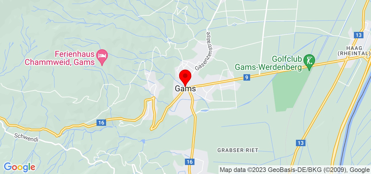 Dadi Mufanga - Sankt Gallen - Gams - Karte