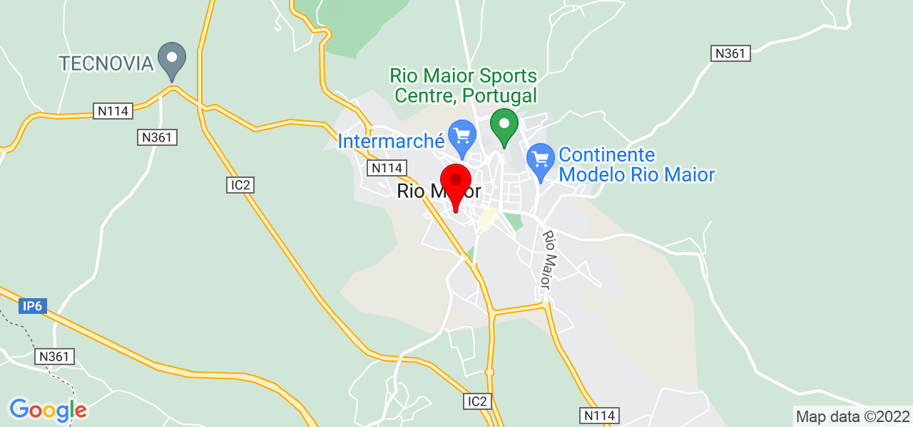 F&aacute;bricadalegria - Insufl&aacute;veis e Anima&ccedil;&atilde;o Tur&iacute;stica, Lda. - Santarém - Rio Maior - Mapa