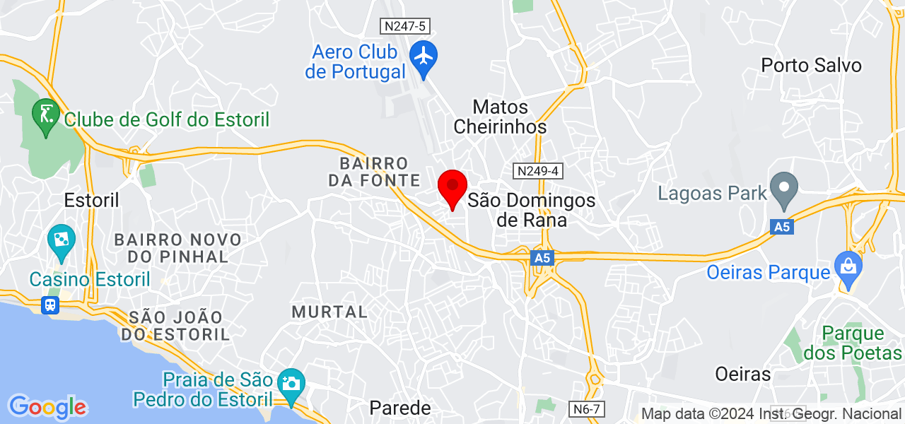 FXEventos - Lisboa - Cascais - Mapa