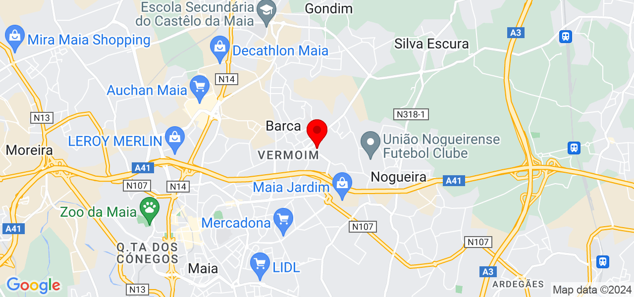 Eduardo Lima - Porto - Maia - Karte