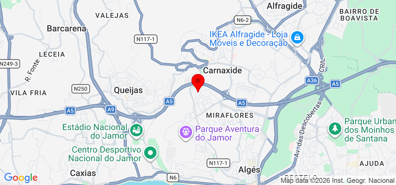Maria morais - Lisboa - Oeiras - Carte