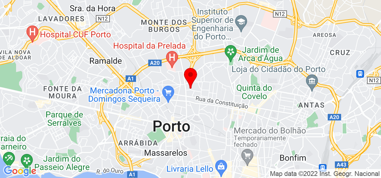 Mara Ch&atilde;o - Porto - Porto - Mapa