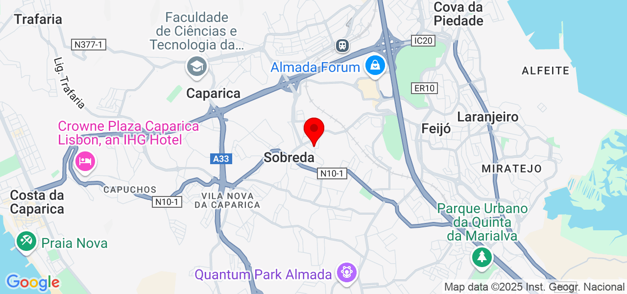 Miguel Matos - Setúbal - Almada - Karte