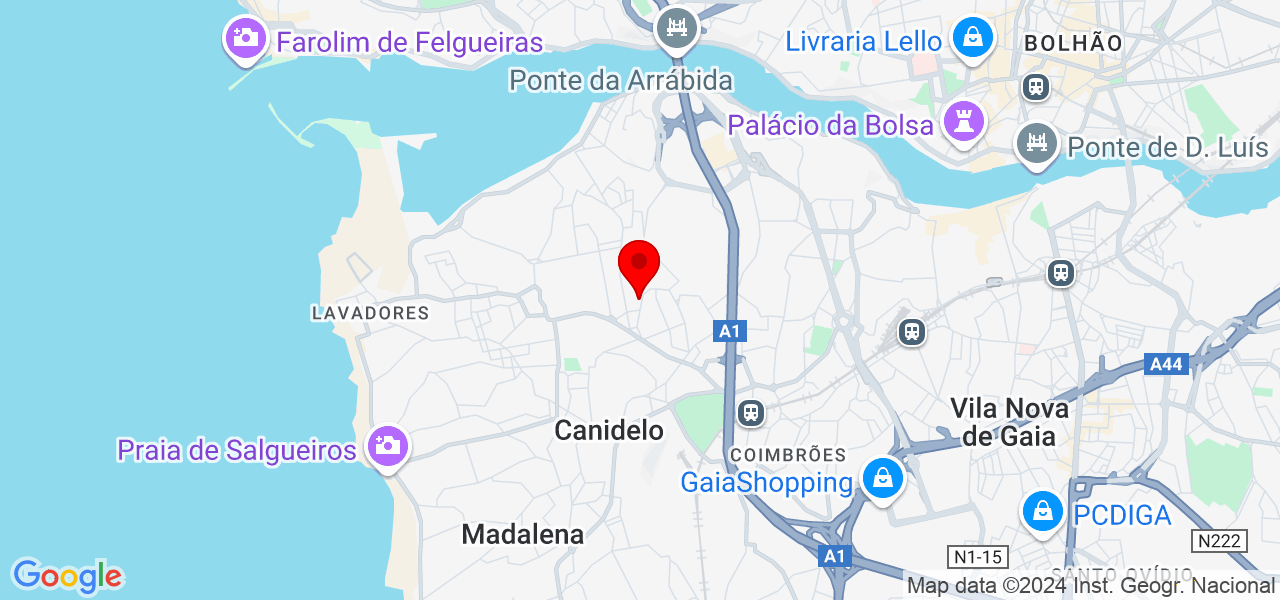 Pedro Lima - Porto - Vila Nova de Gaia - Map