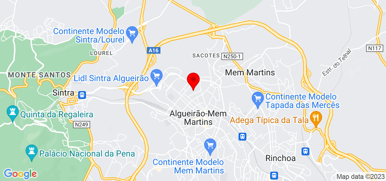 Indira - Lisboa - Sintra - Mapa