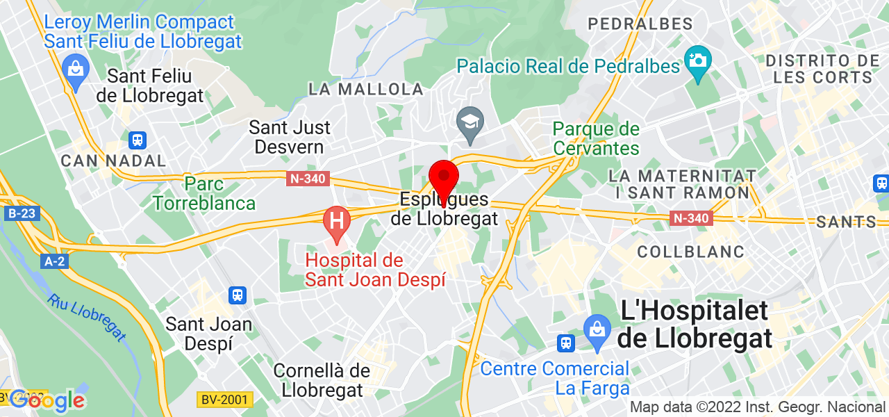 Valeria - Cataluña - Esplugues de Llobregat - Mapa