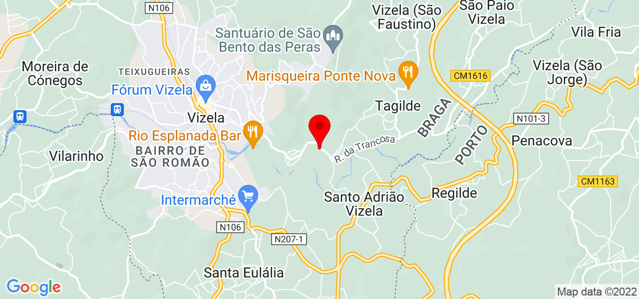 Welcome Geniality - Braga - Vizela - Mapa