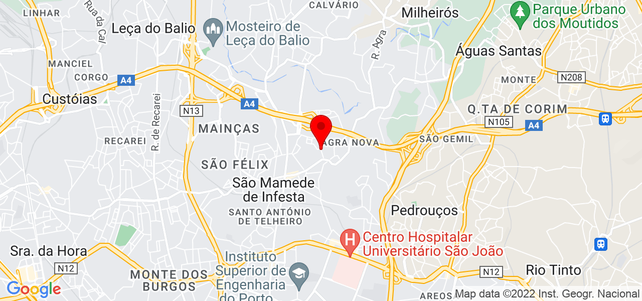 Paula Paes Leme - Porto - Matosinhos - Mapa