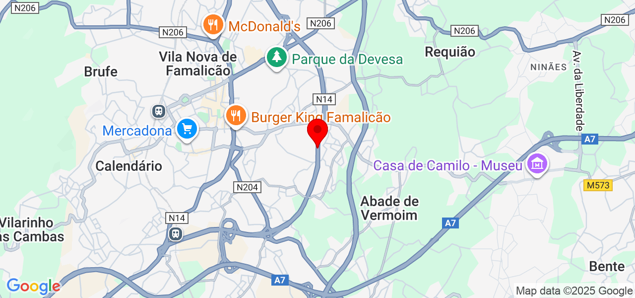 Geovana Muratore - Braga - Vila Nova de Famalicão - Mapa