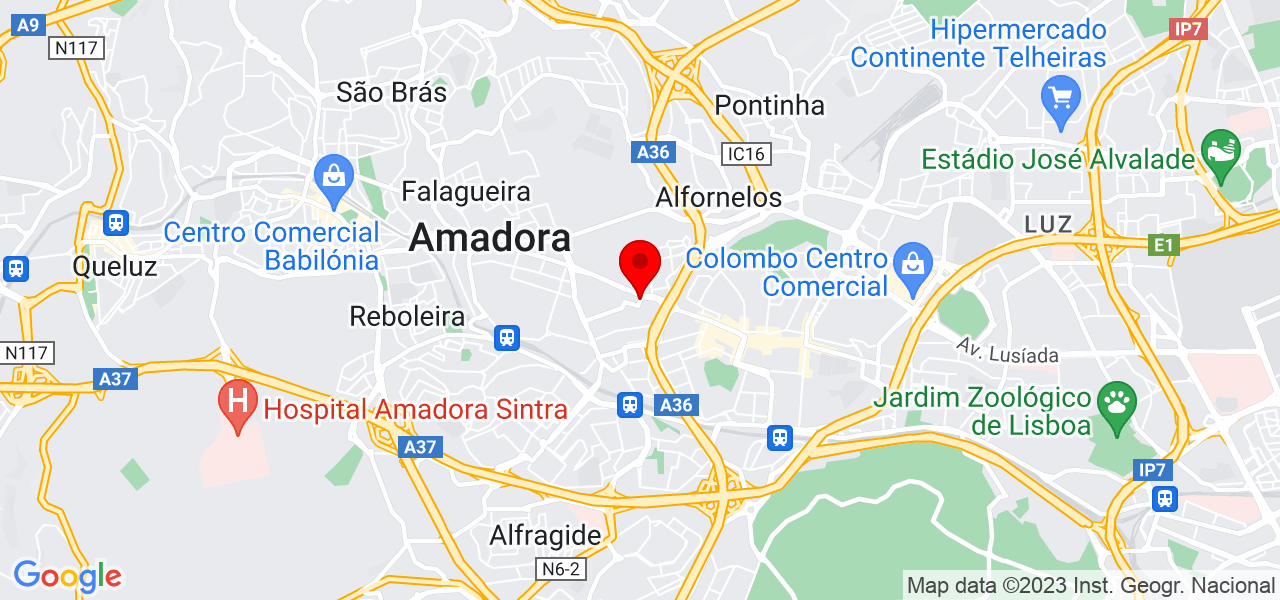 Luana Guedes - Lisboa - Amadora - Mapa