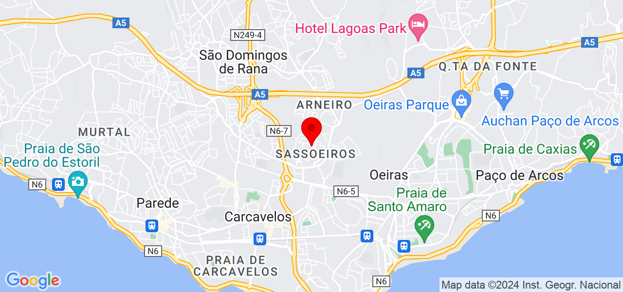 Terapeuta e Artista - Lisboa - Cascais - Mapa