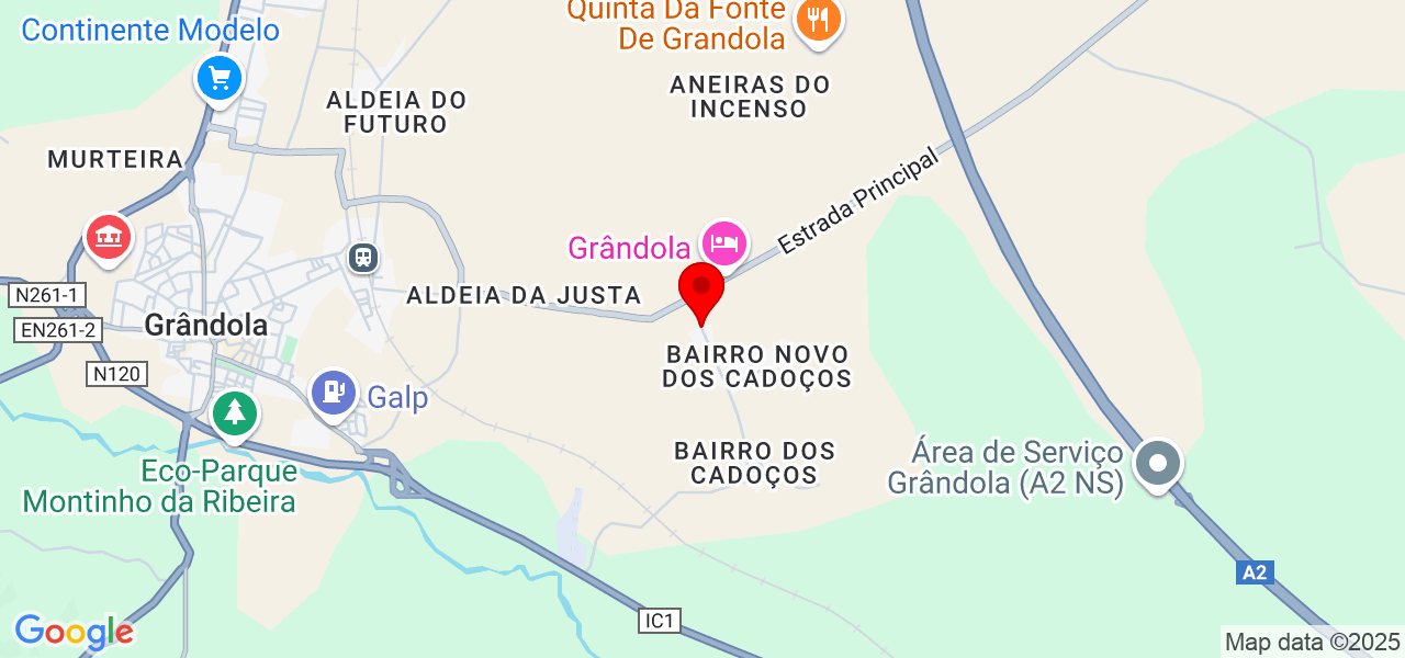 NR jardinagem e paisagismo/ t&eacute;otattoostudio - Setúbal - Grândola - Mapa