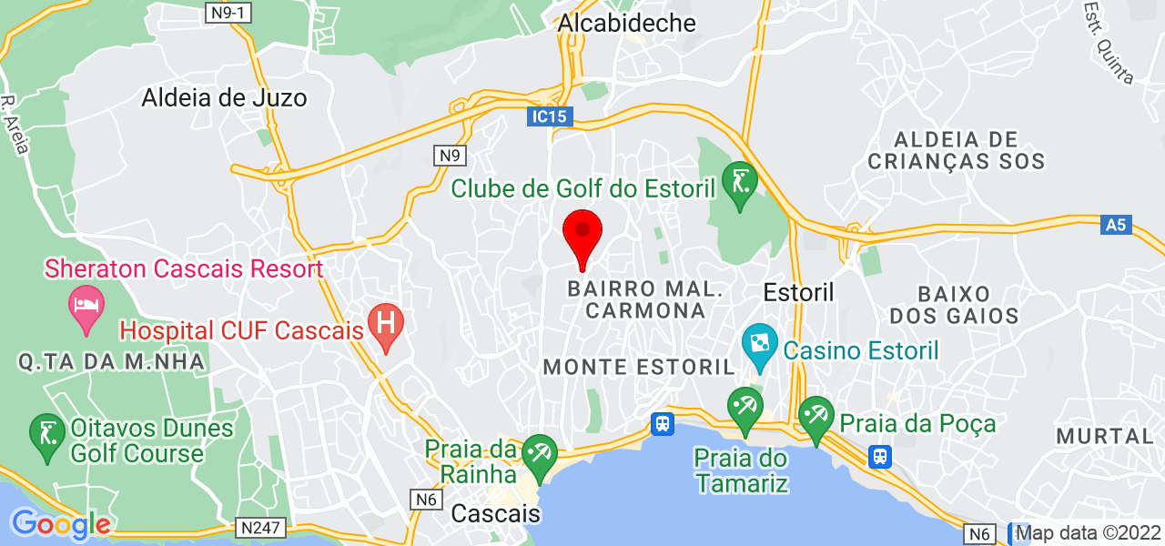 Janela D art - Lisboa - Cascais - Mapa