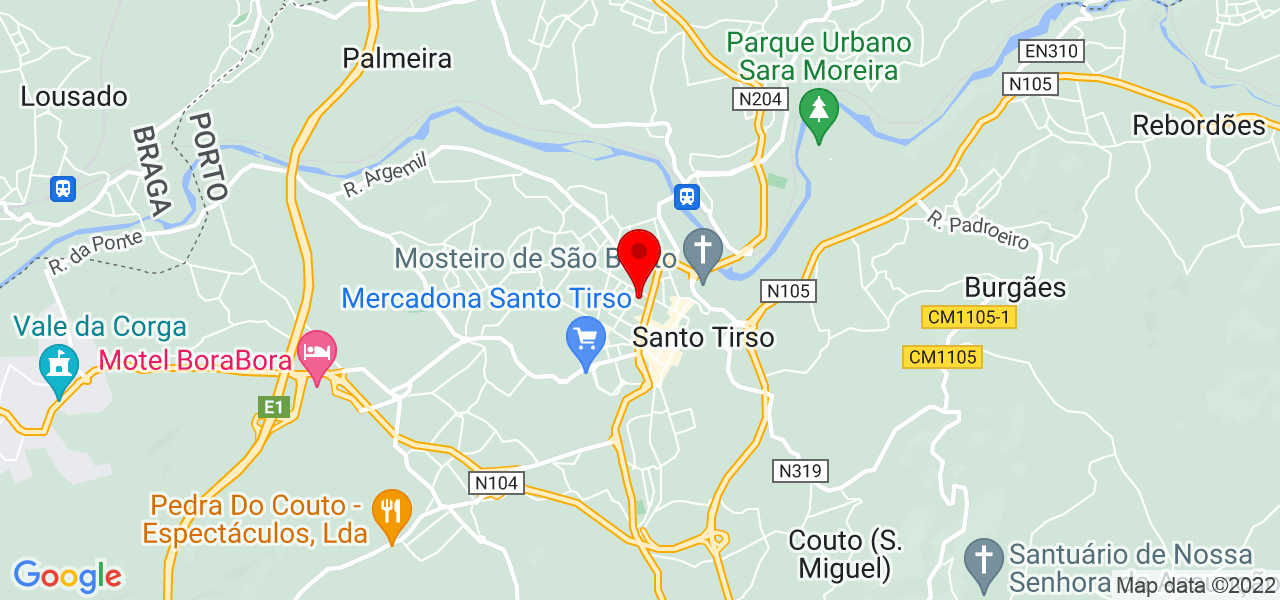 Renan Vilas - Porto - Santo Tirso - Mapa